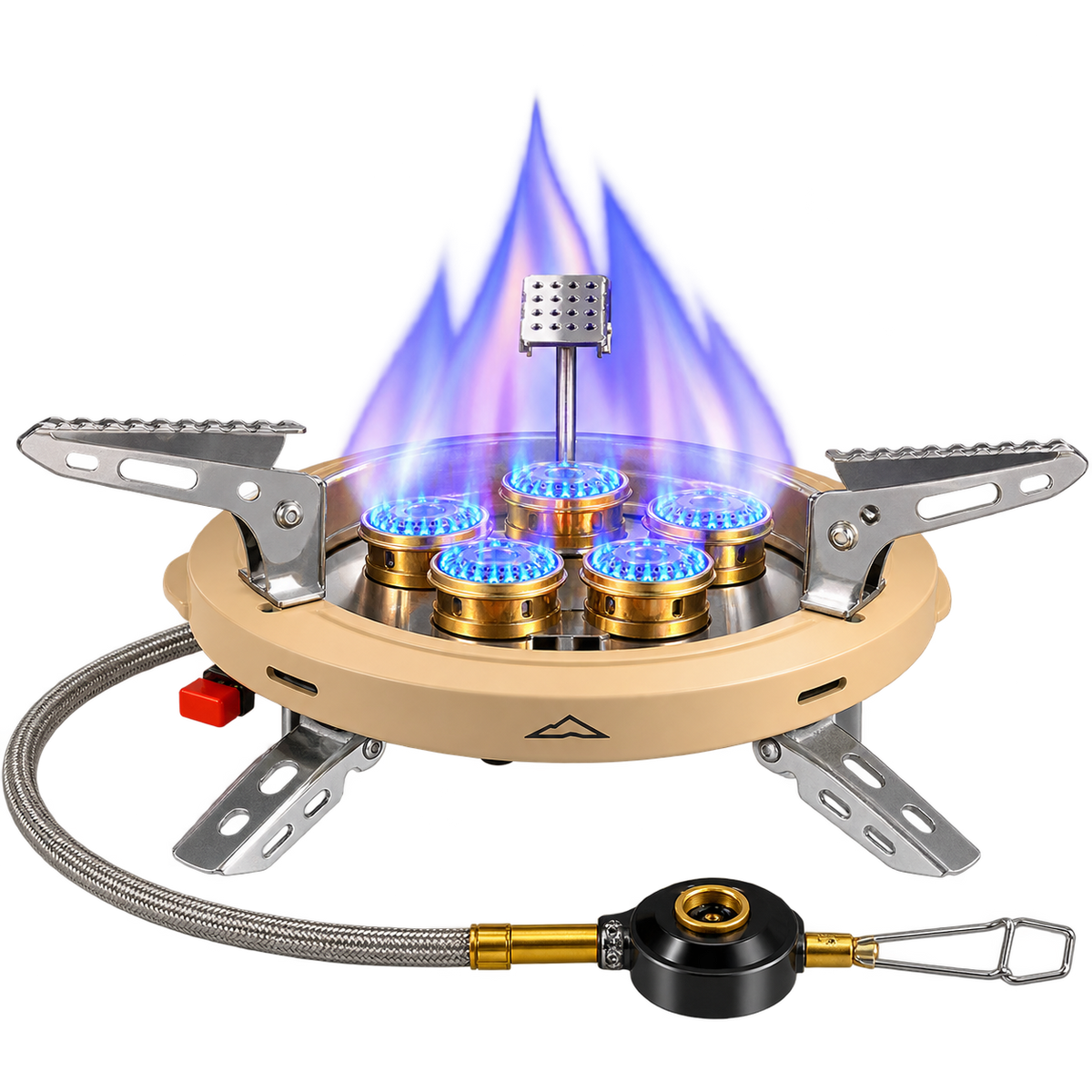 موقد غاز بـ 5 شعلات من Camping Family، موديل CM-38545، بقوة 16,000 واط
