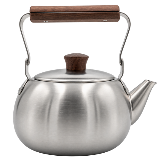 KOGU Wood-Handle Steel Teapot (500ml)