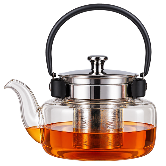 Glass Teapot with Stainless Steel Infuser